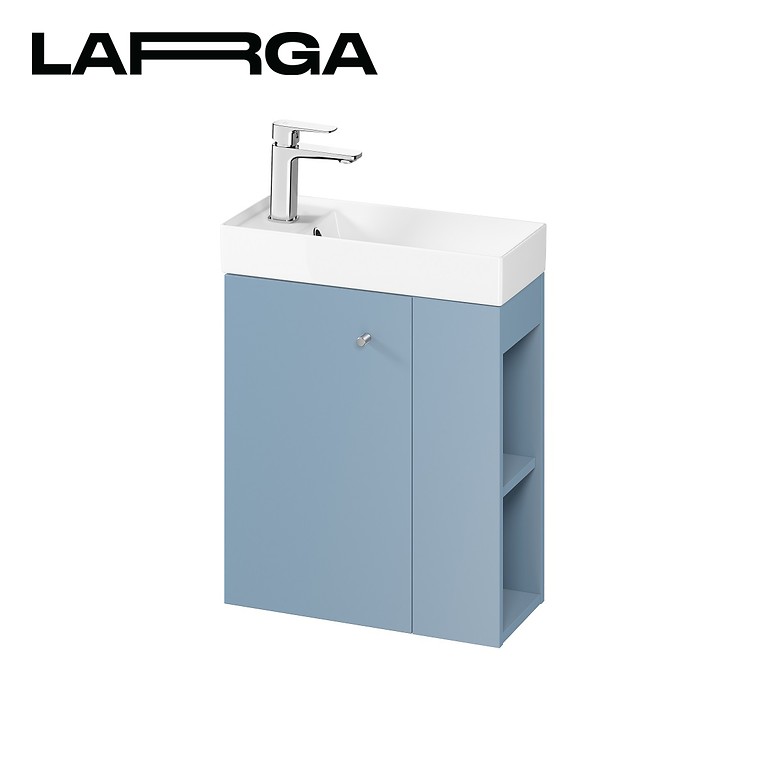 Washbasin cabinet toilette larga 50x22 - blue dsm - Image 1