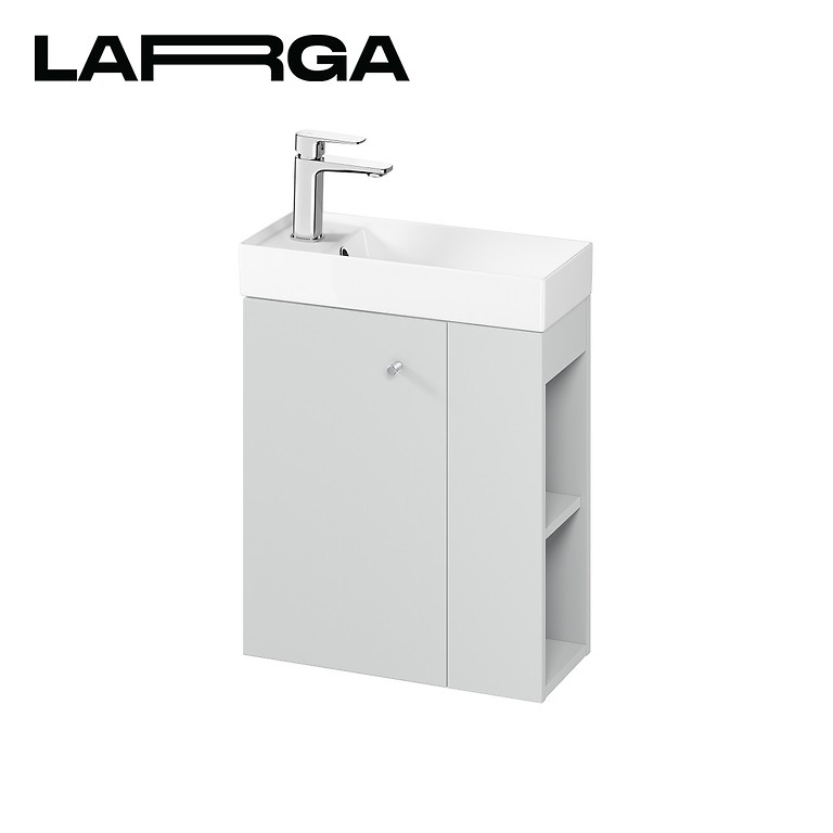 Washbasin cabinet toilette larga 50x22 - grey dsm - Image 1