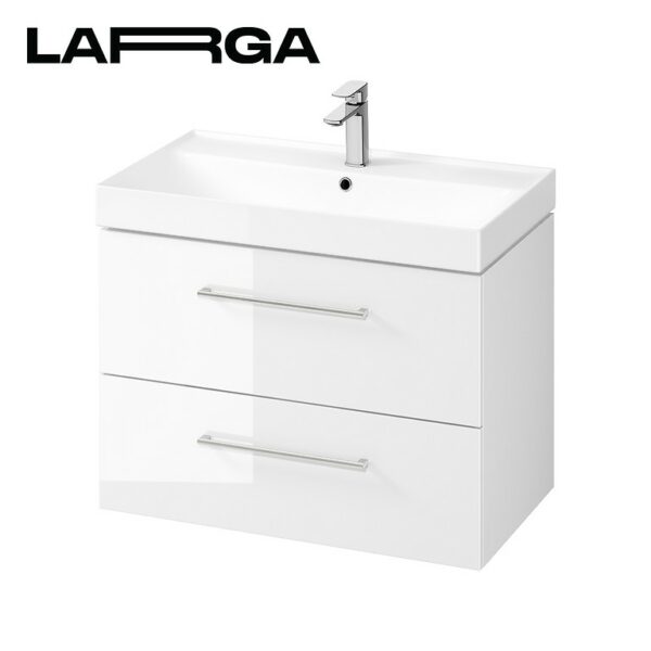 Washbasin cabinet larga 80 - white - Image 1