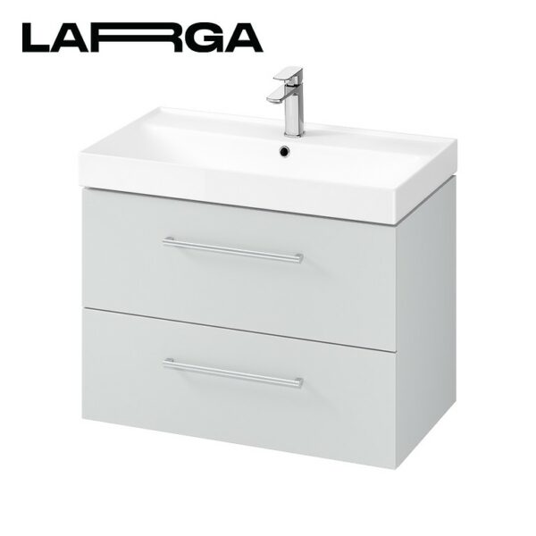 Washbasin cabinet larga 80 - grey - Image 1