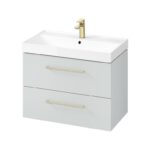 Washbasin cabinet larga 80 - grey - Image 3