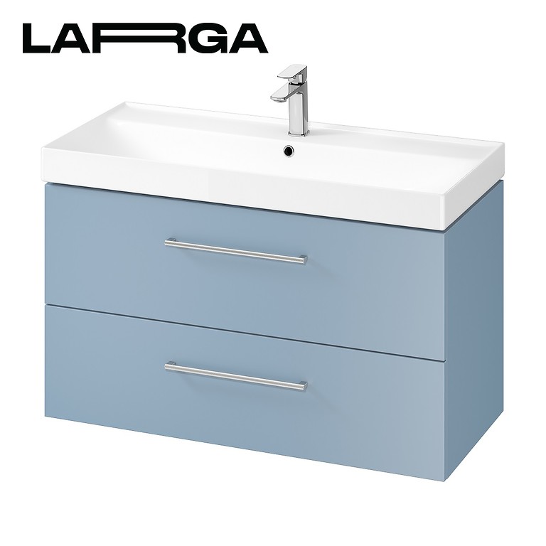 Washbasin cabinet larga 100 - blue - Image 1