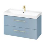 Washbasin cabinet larga 100 - blue - Image 5