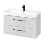Washbasin cabinet larga 100 - grey - Image 4