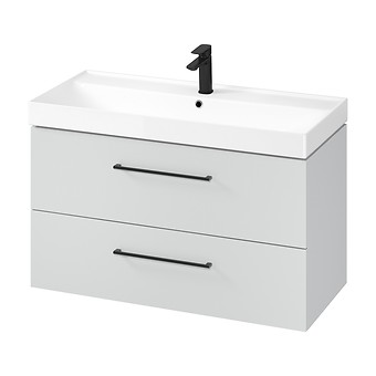 Washbasin cabinet larga 100 - grey - Image 4