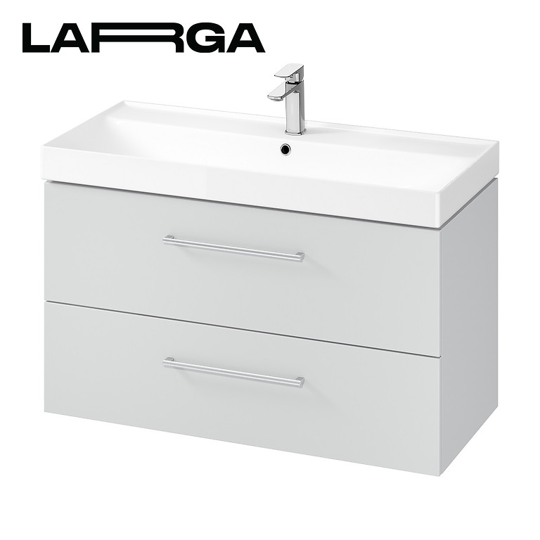 Washbasin cabinet larga 100 - grey - Image 1