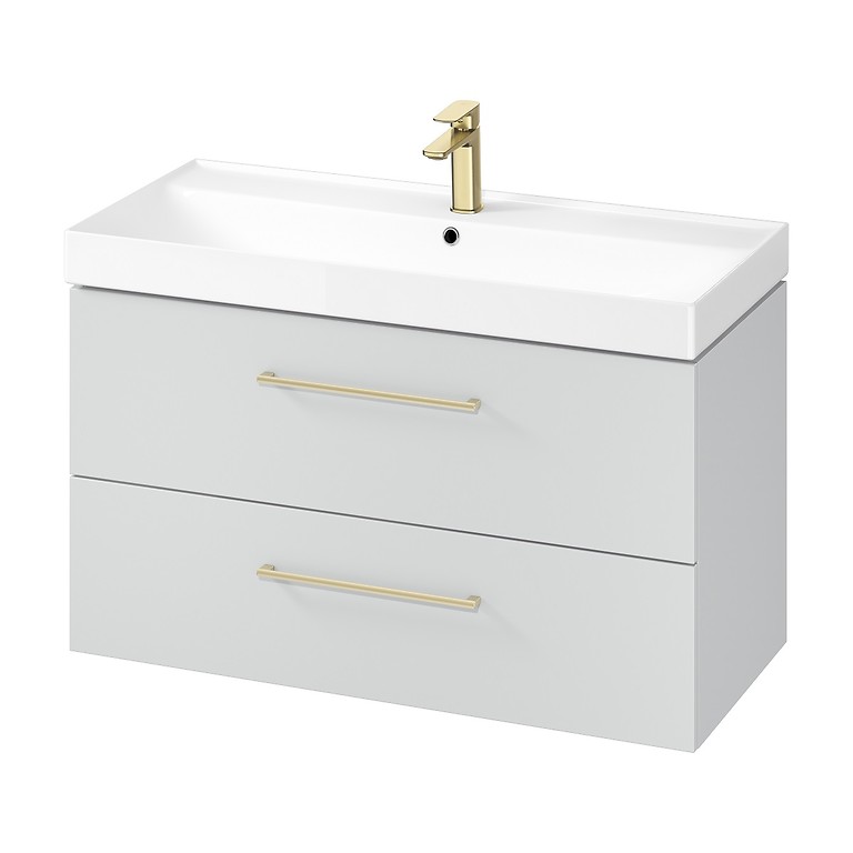 Washbasin cabinet larga 100 - grey - Image 5