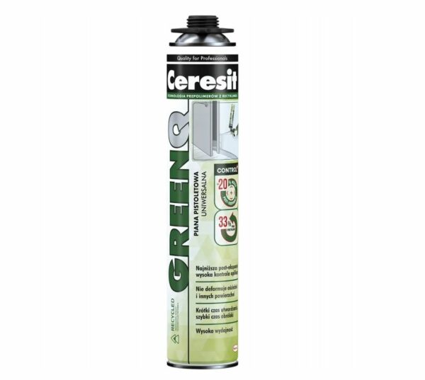Ceresit GreenQ Control+ Pianka na pistolet 750ml - Image 1