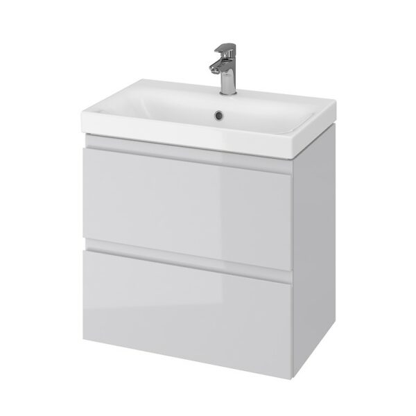 Moduo slim 60 washbasin cabinet grey Cersanit - Image 1