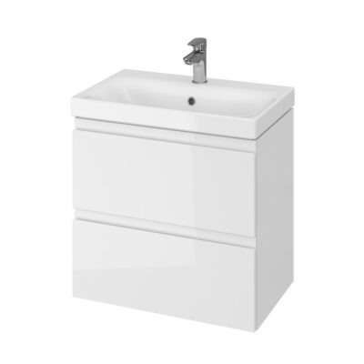 Moduo slim 60 washbasin cabinet white Cersanit