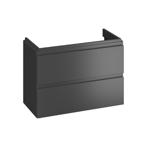 Moduo slim 80 washbasin cabinet anthracite Cersanit - Image 3