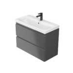 Moduo slim 80 washbasin cabinet anthracite Cersanit - Image 2