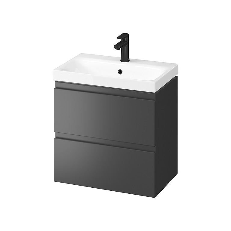 Moduo slim 60 washbasin cabinet anthracite dsm Cersanit - Image 4