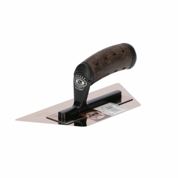 Glued gold inverted trapezoid venetian trowel leather vintage - Image 1