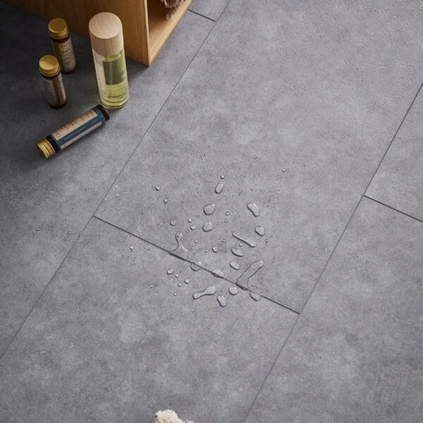 RIGIO Concrete Dark SPC Vinyl Flooring With Integrated Underlay 1.80m2 VOX - Image 2