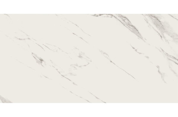 Calacatta Mistari White Satin Rect. 59.8x119.8 G1 Cersanit Tiles - Image 1