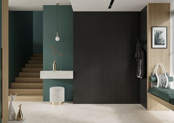 Mystery Universe WT1074 Anthracite Satin Structure Rect. 39.8x119.8 G1 Cersanit Tiles - Image 2