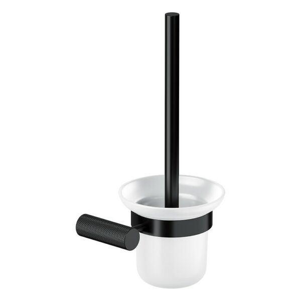 ZEN Toilet brush wall-mounted glass black - Image 1