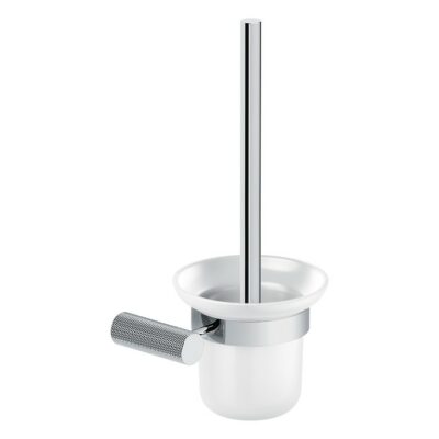 ZEN Toilet brush wall-mounted glass chrome