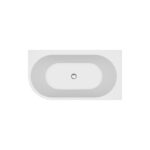Crea 160x80 corner freestanding bathtub right - Image 2